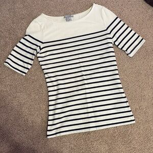 H&M striped top, size xs